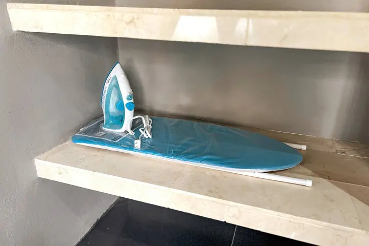 Iron and ironing board